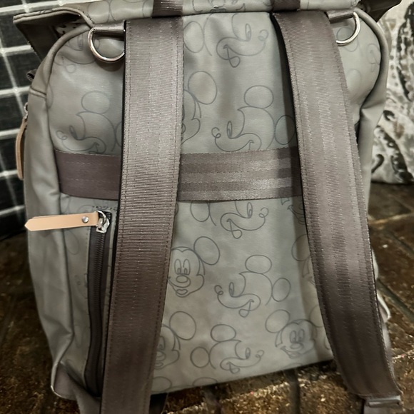 Petunia Pickle bottom diaper bag in gray- Mickey Mouse themed - Picture 8 of 10